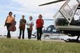 Die Mitglieder des Streichquartetts des Braunschweiger Staatstheaters Karl Huros, Zazie Lewandowski, Luciana Duta und Johannes Denhoff (Foto: Sascha Gramann)